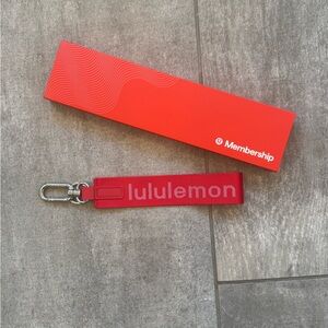 lululemon athletica Red Never Lost Keychain
